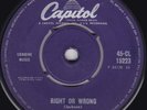 Wanda Jackson - Right Or Wrong  / Funnel Of Love, 7