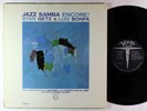 Stan Getz, Luiz Bonfa, Maria Toledo - Jazz Samba Encore LP - Verve Mono VG++