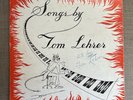 Signed Tom Lehrer 10” Ep Record - Songs By Tom Lehrer - 1953 Lehrer Records
