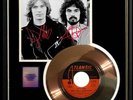 HALL & OATES SHE'S GONE W-PRINTED SIGNED AUTOGRAPHS GOLD RECORD RARE 45 RPM