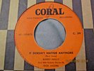 BUDDY HOLLY-IT DOESN'T MATTER ANYMORE-HONG KONG/SINGAPORE CORAL VERY RARE 45
