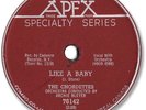 1957 The CHORDETTES Rock’n Roll 78 RPM Record. Like a Baby