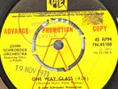 John Schroeder Orchestra One Way Glass  Promo 7” Rare 1971
