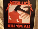 Metallica Kill 'Em All 1st Pressing UK 1983 Music For Nations Vinyl Record