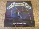 Metallica Ride The Lightning + Inner Rare 1st Press Original UK/France LP
