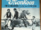 Monkees I'm A Believer & Steppin' Stone Colgems 66-1002 45rpm w Pic Slv. / NM