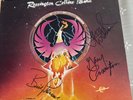 Rossington Collins band Lynyrd Skynyrd autographed album by three