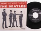 Rock 45 BEATLES She Loves You SWAN picture sleeve j