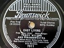 TEDDY WILSON w BILLIE HOLIDAY BRUNSWICK  Foolin' Myself/ Easy Living