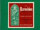 Paul Hindemith. Das Marienleben. Frances James. Lyrichord LL97 LP.  With text.