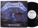 METALLICA Ride The Lightning MEGAFORCE MRI-769 LP VG+ 1st pressing w/ insert l