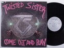 TWISTED SISTER Come Out And Play ATLANTIC LP VG+ die-cut cover l