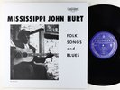 Mississippi John Hurt - Folk Songs And Blues LP - Piedmont 180g Reissue VG++