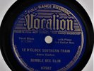 Blues 78rpm  BUMBLE BEE SLIM - 12 O'Clock Southern Train /WOMAN FOR EV MAN-VOCAL