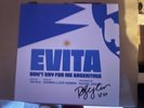 Rachel Zegler Evita Don’t Cry For Me Argentina Signed Vinyl Translucent Sparkly