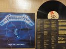 Metallica Ride the LIghtning Vinyl 1 Press 1984 Music For Nations