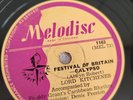 LORD KITCHENER FESTIVAL OF BRITAIN CALYPSO 78RPM MELODISC 73