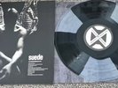 Suede - Antidepressants-  Broken effect crystal clear and black LP Vinyl Blood
