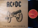 AC/DC 1st Press OZ LP For those about to rock VG+ '81 Albert APLP053 Hard Rock