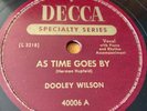 AS TIME GOES BY DOOLEY WILSON 78 10