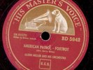 GLENN MILLER American Patrol / Moonlight Serenade,  2 Klassiker Schellack X4393