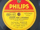 G. Brassens JULIETTE GRECO Song For Auvergnat 78Tours PHILIPS France EX