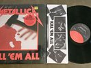 Metallica Kill Em All 1988 LP Vinyl Record EX/VG+ 60766-1 Elektra Shrink Hype