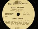 LOWELL FULSON: total eclipse  / mercury blues GILT-EDGE Single 78 RPM