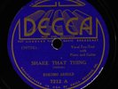 KOKOMO ARNOLD: shake that thing / bull headed woman blues DECCA Single 78 RPM