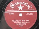 1957 Buddy Holly & The Crickets BRUNSWICK 78RPM 55009 That'll Be the Day E-