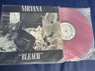 Original 1992 Nirvana Bleach Pink Translucent Vinyl Record LP Album Grunge NM