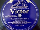 Paul Whiteman 12-inch Rhapsody in Blue Orig 78 rpm 1924 George Gershwin Nice E+