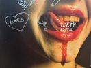 SIGNED Die Spitz Teeth Evangeline RED MARBLE vinyl sleater kinney bikini kill lp