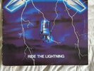 Metallica Ride The Lightning 1984 Megaforce Records 60396 EX/NM- Masterdisk
