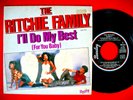 THE RITCHIE FAMILY RARE 45 RPM Import Record w P/S  1982 R&B Soul Funk Barclay