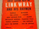 RARE FIND  Great Guitar Hits by LINK WRAY And His Raymen 1962 Rock & Roll (DJ)