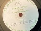 James Joyce – 78 rpm Orthological Insitute disc: Anna Livia Plurabelle (2 parts)