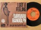 BARBARA RANDOLPH - I GOT A FEELING -DUTCH  7” PIC SLEEVE -TAMLA MOTOWN -GO25.684