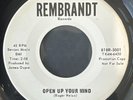 NUCHEZ’S Open Up Your Mind/B.G.'s One Eye PROMO 45 Vinyl Record Rembrandt 1966