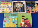 LOT-(5) VTG Sesame Street LP RECORD Kids VINYL Bert Ernie Side By/Signs/Alphabet