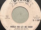 Cody Black-Would You Let Me Know/Too Many Irons in the Fire-D-Town DJ Promo WLP