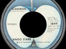 Ringo Starr – Back Off Boogaloo / Blindman 1849, Blue Apple Labels, US, 1972