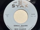 Memphis DJ 45 Rpm By Nick Charles On Stax #119 “Sunday Jealous/I Won’t Cry”