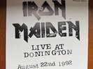 Iron Maiden Live at Donington 1992 3 LP UK limited edition original pressing EX