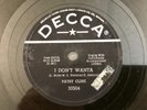 E 78 rpm Patsy Cline I Don't Wanta / Then You'll Know