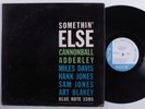 CANNONBALL ADDERLEY Somethin' Else BLUE NOTE LP mono 63rd RVG ear deep groove t