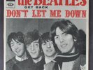 THE BEATLES Get Back / Don't Let Me Down 45 PORTUGAL '69 UNIQUE picture sleeve