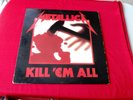 ROCK  METALLICA  KILL 'EM ALL  VG  MEGAFORCE RECORDS  COVER AND RECORD VG