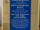 First Performance Lincoln Center Philharmonic HallBernstein  BOX SET VINYL EXC