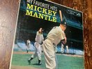 My Favorite Hits Mickey Mantle Record Album 1958 Original Vintage